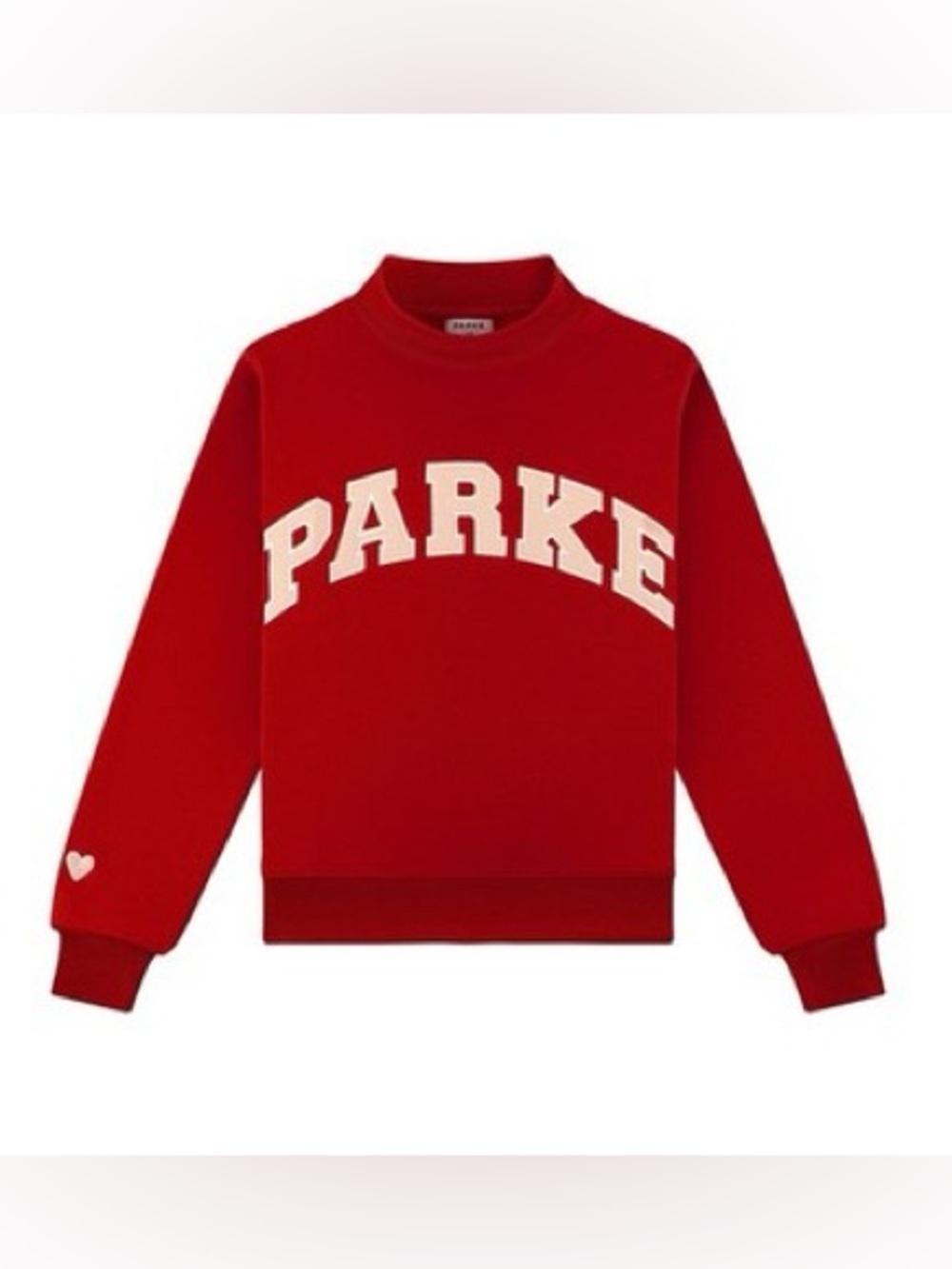 Parke Valentines Varsity Mockneck Crimson Peony XXL